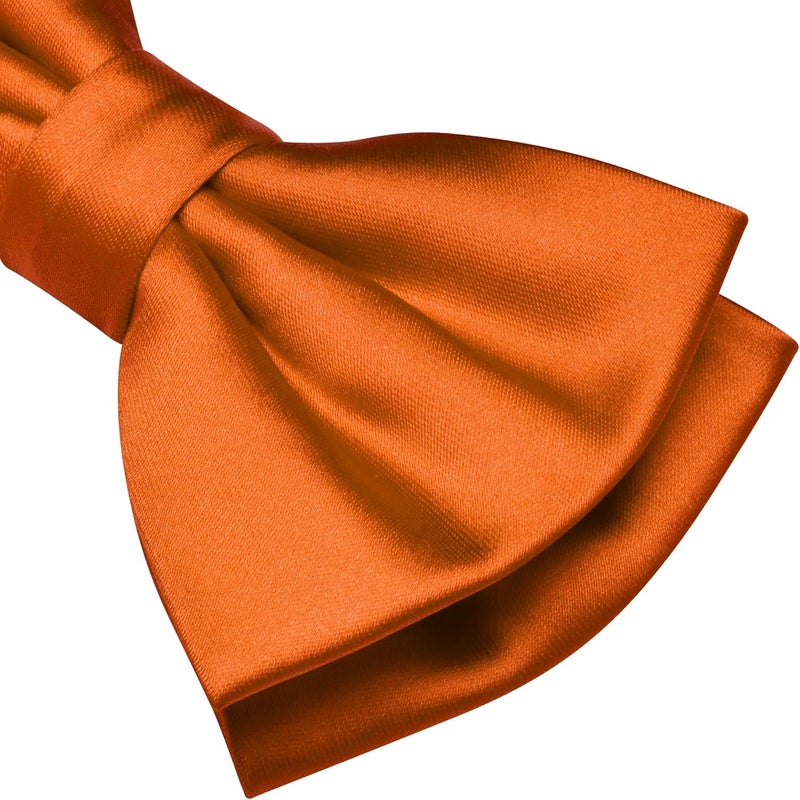 Branduce Solid Color Pre-tied Bow Tie Quality Adjustable Bowtie for Men Party Wedding - Image 3